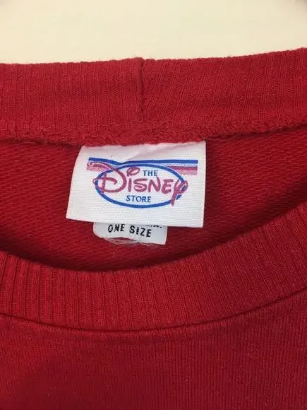 Vintage Disney Store Mickey & Minnie Sweatshirt One Size Graphic Front Love